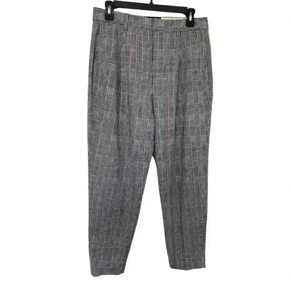 Banana Republic Women’s High Rise Tapered Plaid Pants - Picture 3 of 8